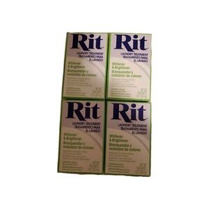 4PK Rit Laundry Treatment Whitener and Brightener Powder 1oz each x 4